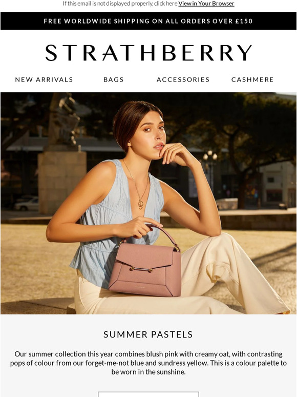 Discover our bags that come with a complimentary interchangeable strap -  Strathberry