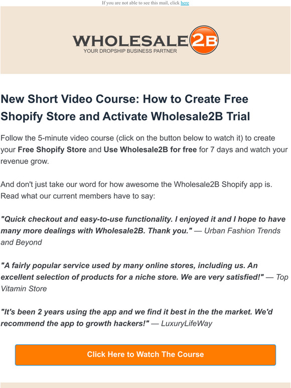 Get Your Dropshipping Store for Free Today, —!  😍