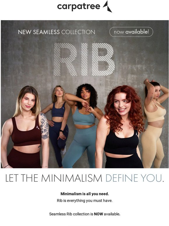 The era of RIB has arrived! ✨ Introducing the new seamless collection by Carpatree!