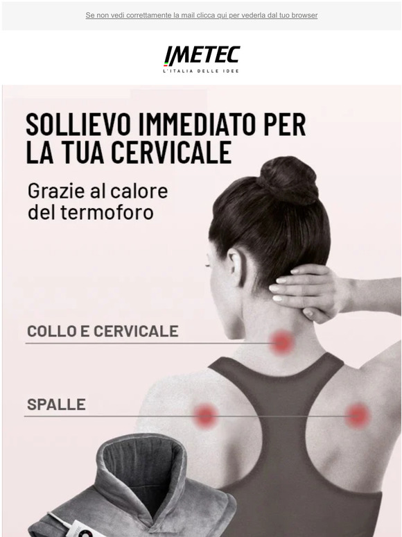 Imetec e Bellissima: Soffri di dolori cervicali?