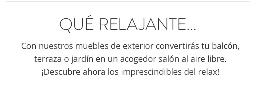 Muebles chill out