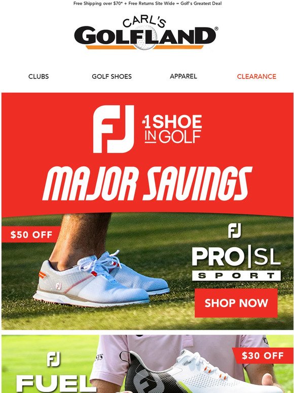⚡ MAJOR FLASH SALE ⚡ HUGE Savings on FootJoy + MORE