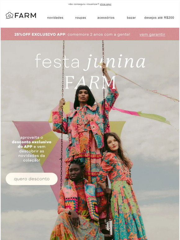 FARM Rio: [É NOVIDADE!] FESTA JUNINA FARM | Milled
