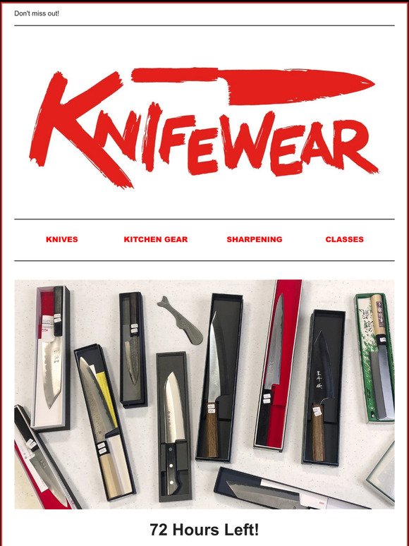 Knifewear Logo Cap Black w/ Red Embroidery