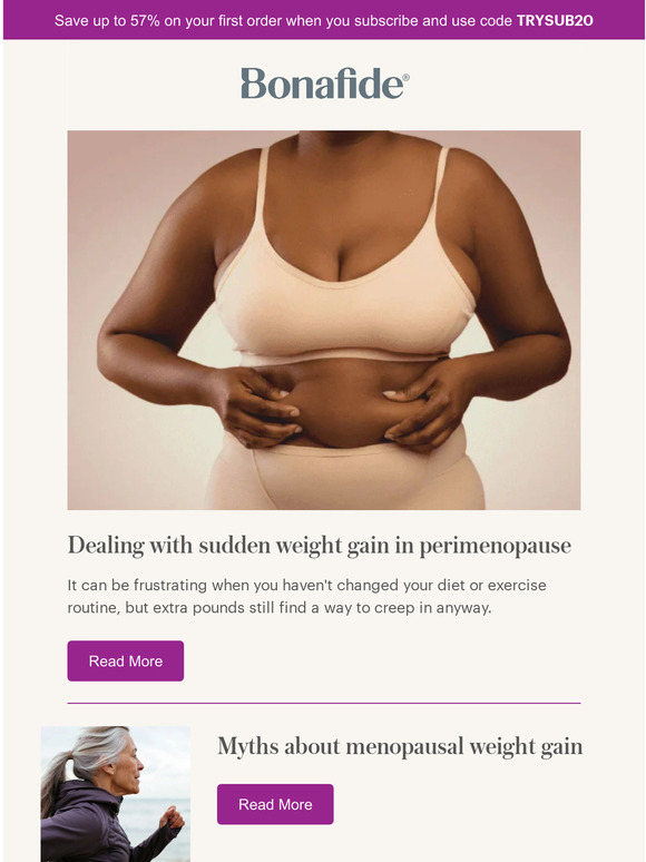 Bonafide Premium Rate Hormones & Sudden Weight Gain Milled