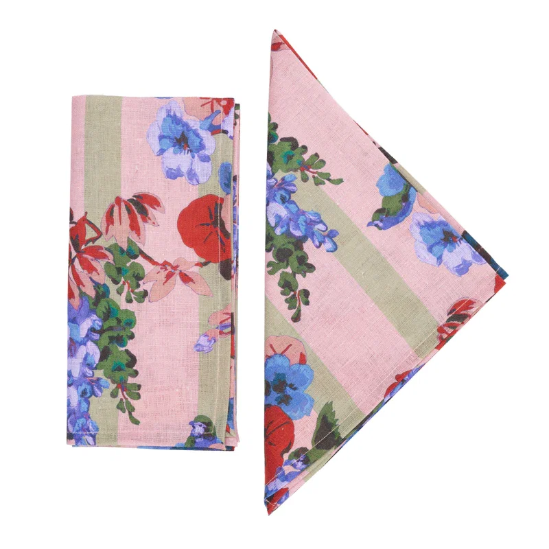 Image of Wisteria Napkins, Pastel (Set of 4)