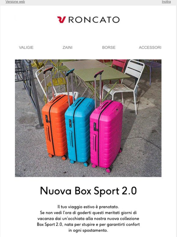 Novità da cogliere al volo! Scopri i colori della nuova Box Sport 2.0