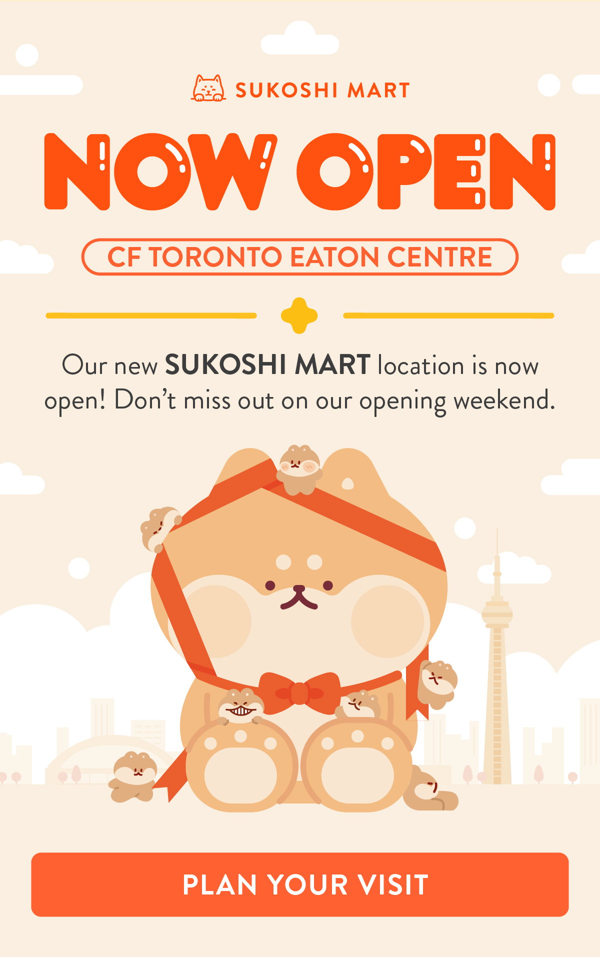COMING SOON, CF TORONTO EATON CENRE: Saturday, May 20 @ 10AM. There'll be LOTS of NEW K-pop, K-beauty, Anime & Lifestyle! So don't miss out!. PLAN YOUR VISIT
