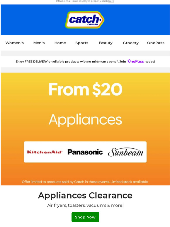 💰 Appliances from $20: Air fryers, toasters, vacuums & more