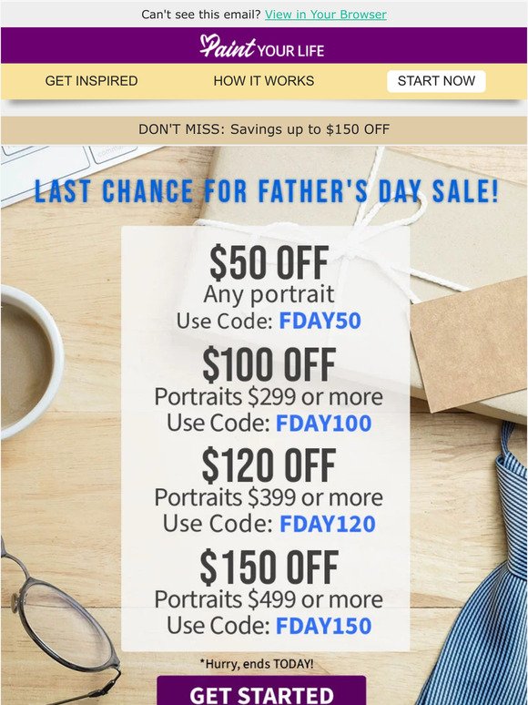 Last Chance to save up to $150 on a Father's Day gift