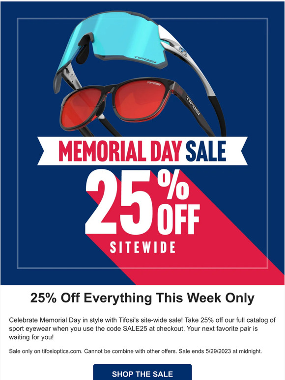 Our Memorial Day Sale is On!