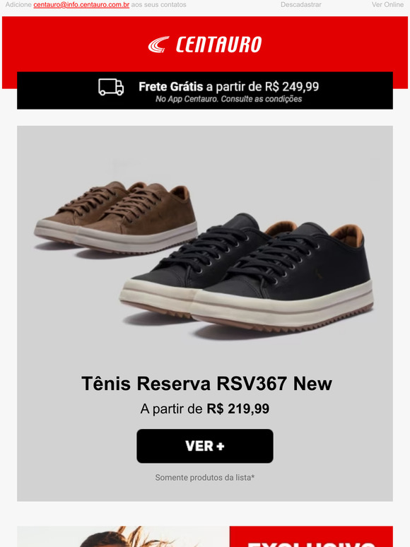Tênis Reserva RSV367 New com até 26% OFF!😎