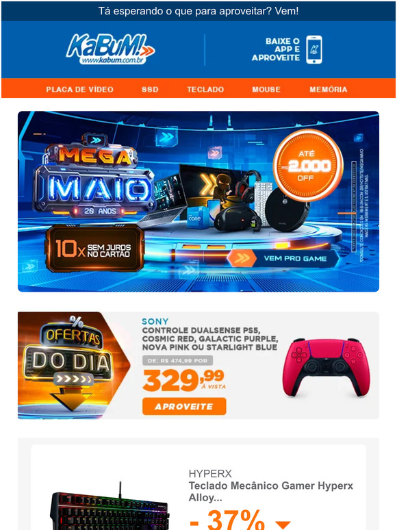 💥 Essa é sua CHANCE > Ofertas com Até 70% OFF no KaBuM! CORRE!