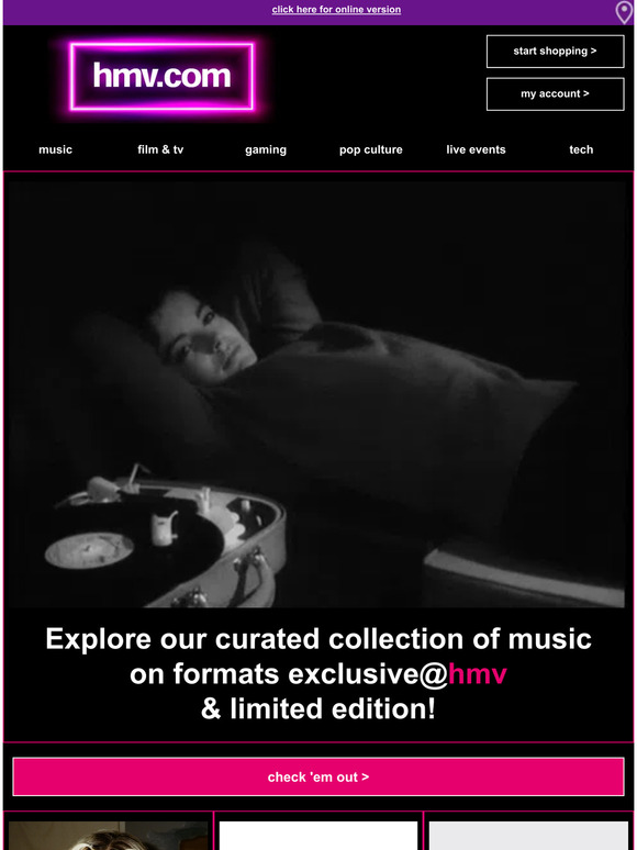 NEW music pre-orders! | only@hmv