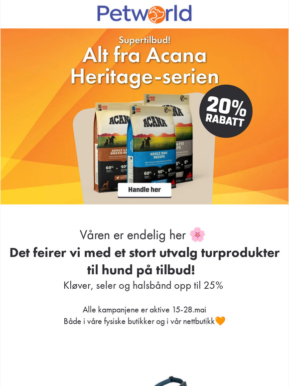 Våren er her! Kupp på seler og kløv til hund! 🍃