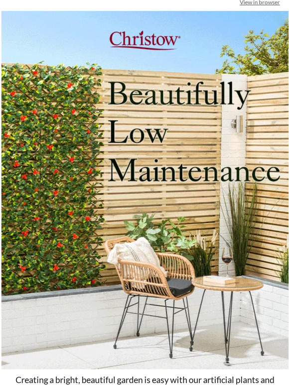 Beautifully low-maintenance