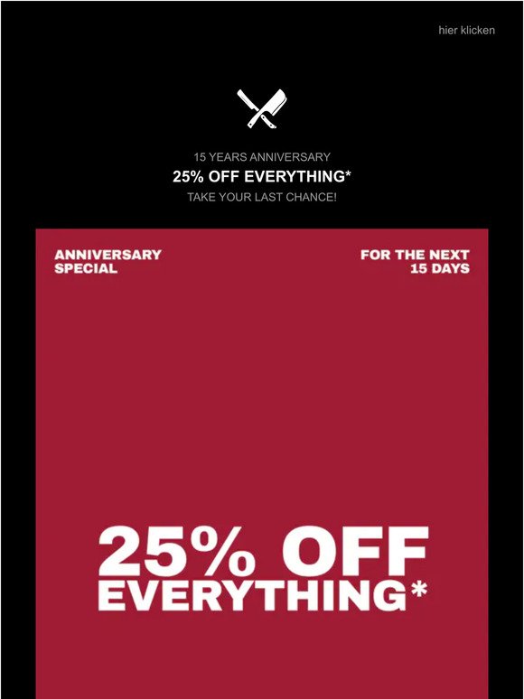 25% OFF: Take Your Last Chance!