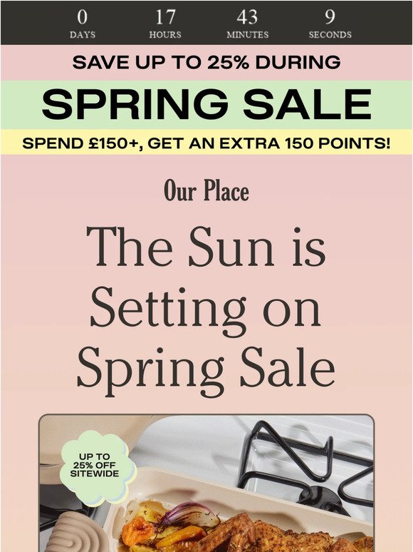 ⚠️ Spring Sale ends tonight!