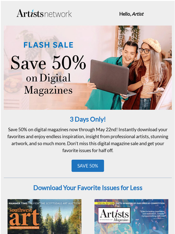 FLASH SALE ⚡ Save 50% on Digital Magazines