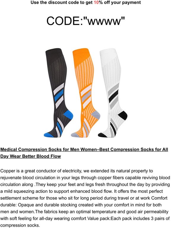 May sale, choose a pair of medical compression socks for you and your family