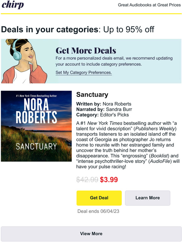 Our favorite audiobook deals for Sunday
