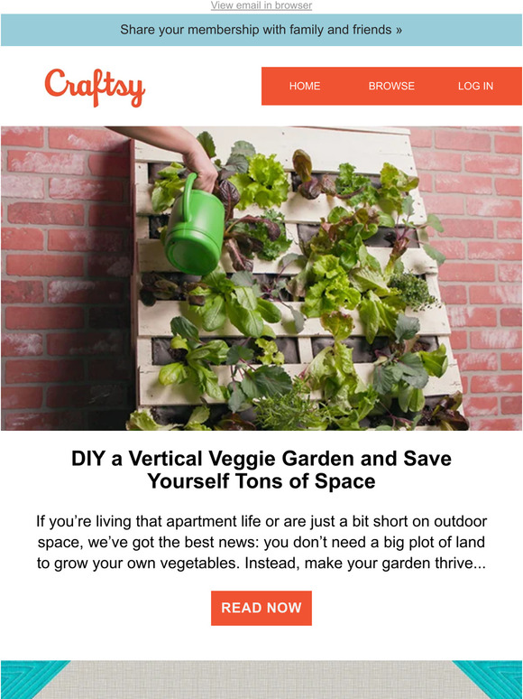 DIY a Vertical Veggie Garden and Save Yourself Tons of Space