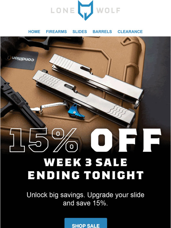 Lone Wolf Distributors Upgrade Your Slide and Save 15 Today 📅 Milled