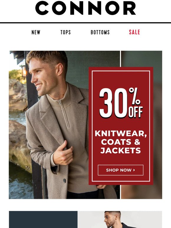You Can't Miss This! 30% Off Knitwear & Jackets!
