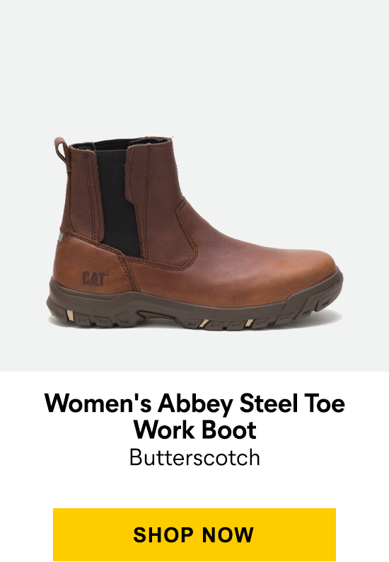 CAT - Women's Abbey Steel Toe Work Boot - Butterscotch - SHOP NOW