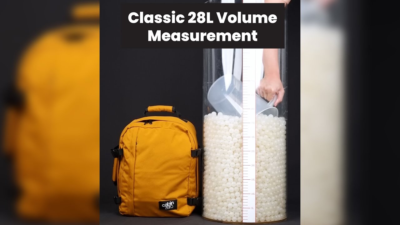 CabinZero Bags and Luggage See How We Measure Our Bag Volumes! 👀 Milled