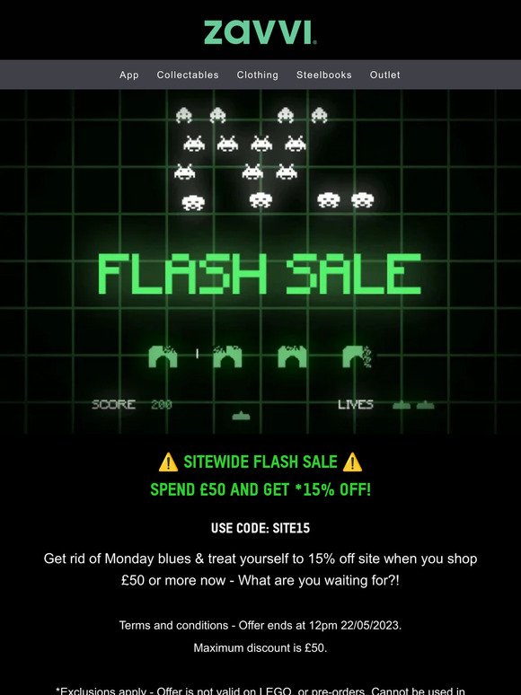 ⏳ FLASH SALE ⏳ Spend £50 Get 15% Off!