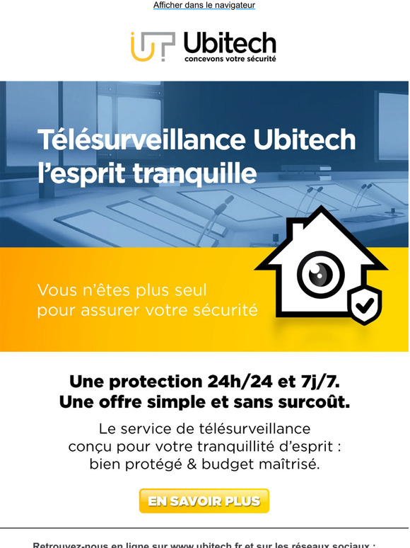 Ubitech étend son offre et propose un service de télésurveillance