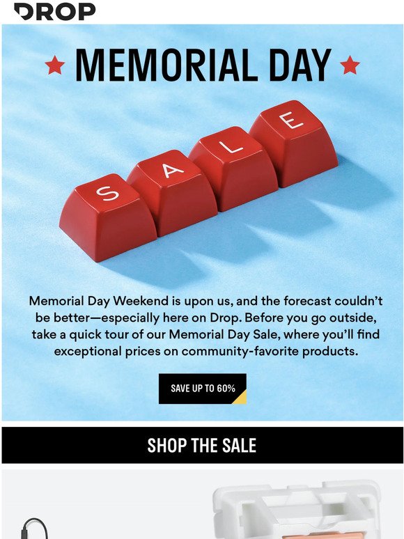 Welcome to Our Memorial Day Sale