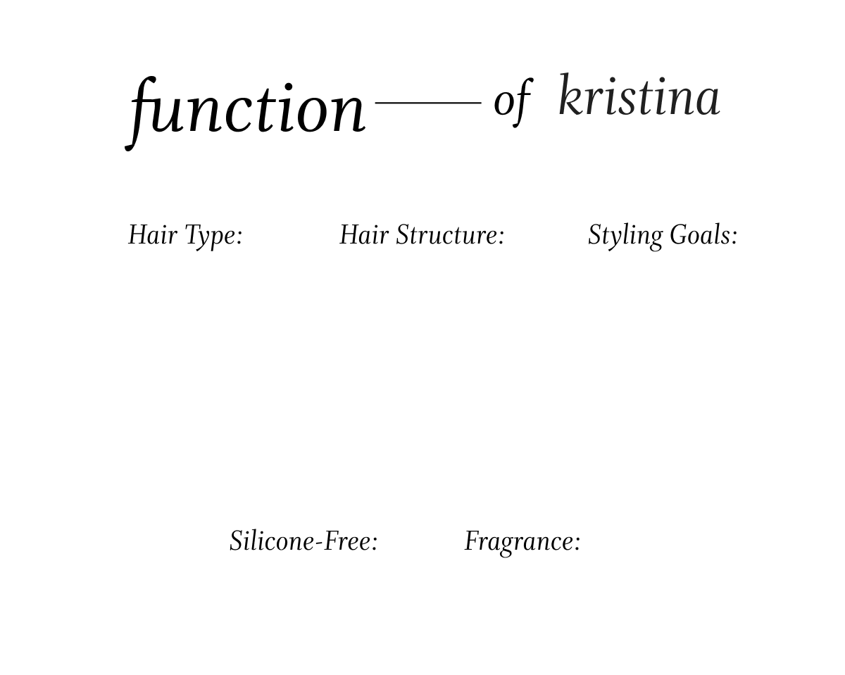 Function of Beauty Kristina Manners' wash + go curl routine 🌀 Milled