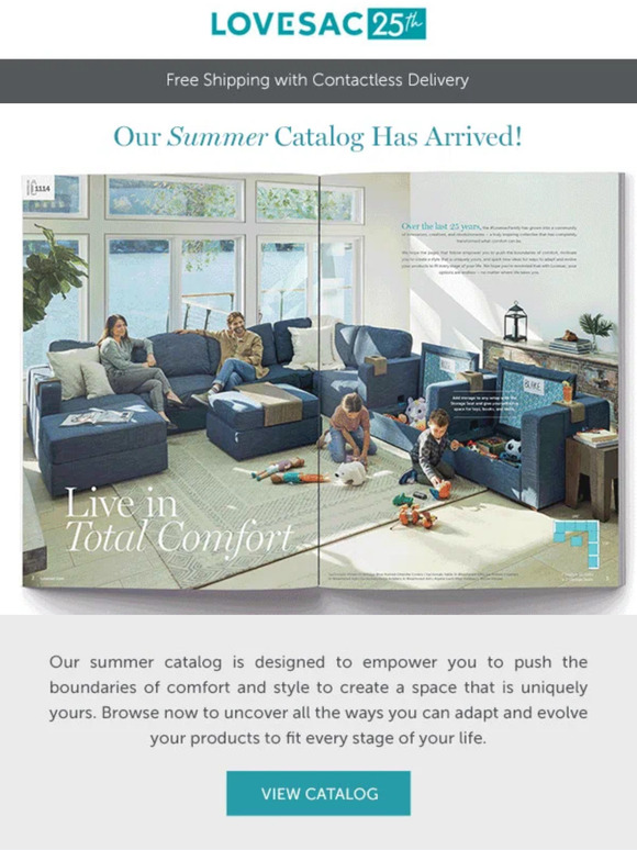 LoveSac Our Summer Catalog is Here! Milled