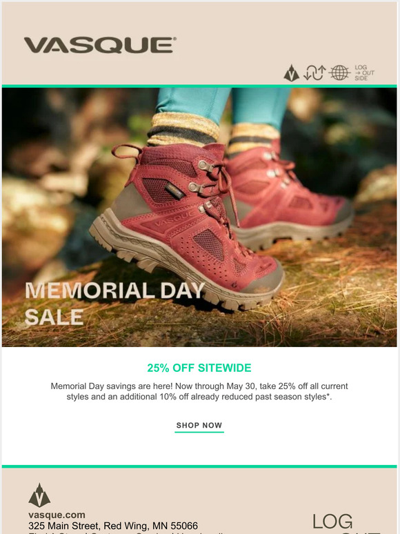 Red wing memorial hot sale day sale