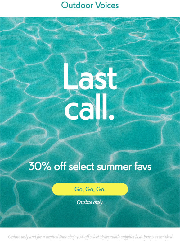 Outdoor Voices New colors, favorite styles Milled