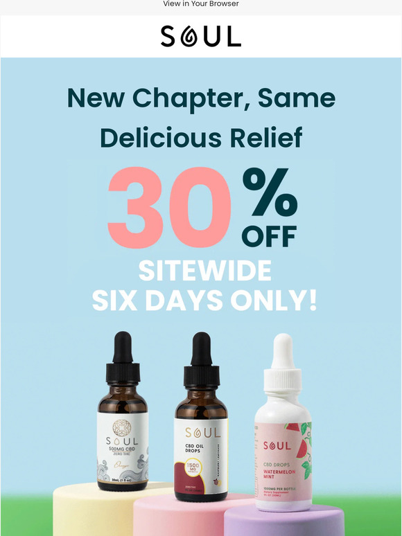 Experience The 🆕 Soul with 30% off ✨