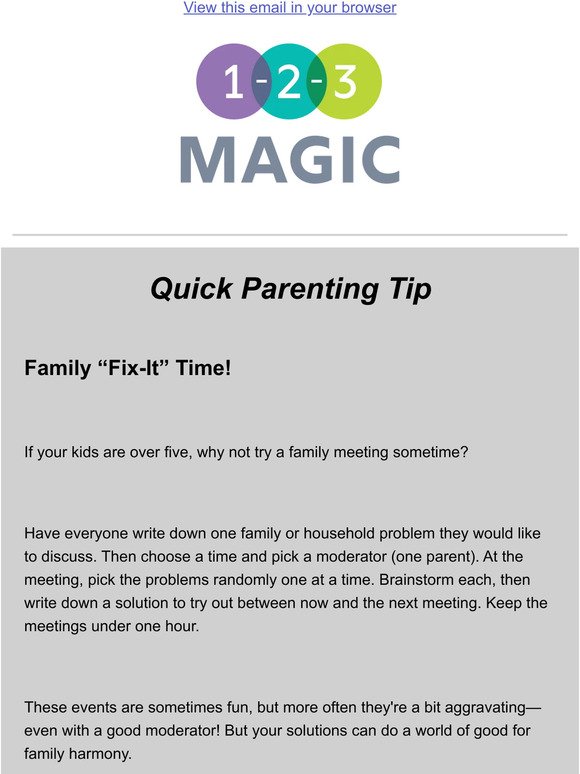 1-2-3 Magic: Scheduling Family "Fix-It" Time!