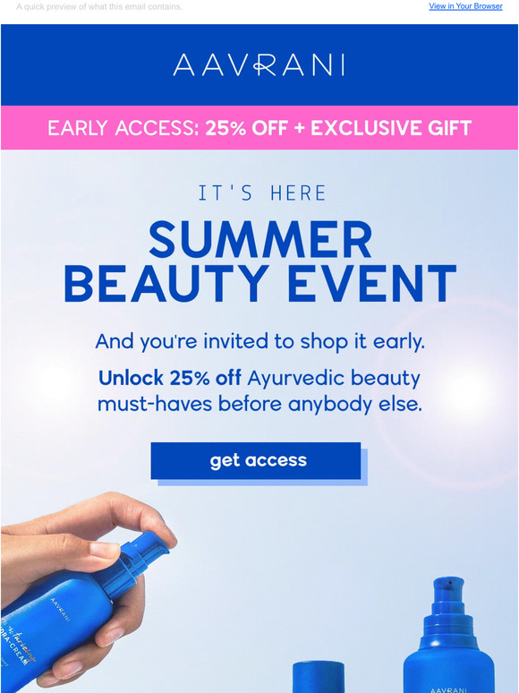 Early access granted: 25% off