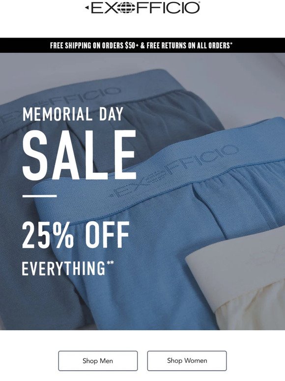 It’s on! 25% Off Everything