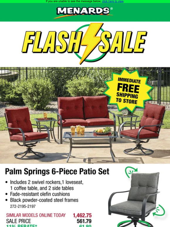Menards 6Piece Patio Set UNDER 500! Milled