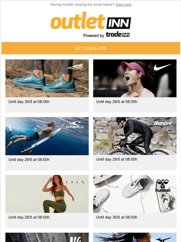 SANTINI, O NEILL, NIKE ACCESSORIES, ALTRA