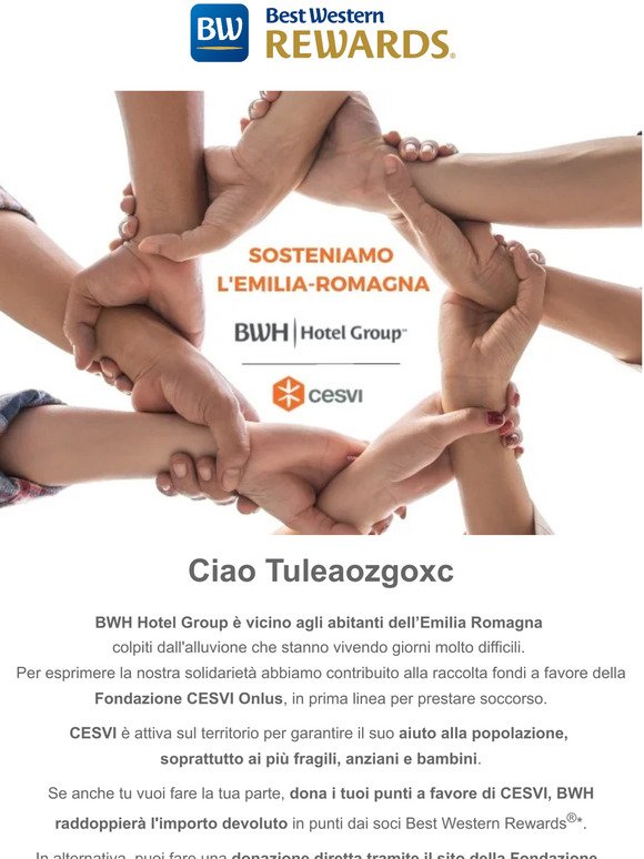 Sosteniamo l'Emilia-Romagna con la Fondazione CESVI
