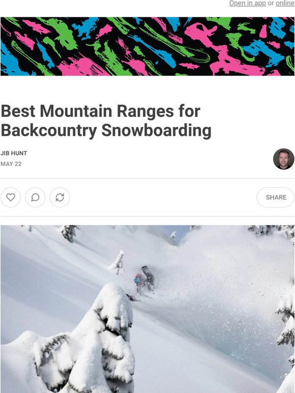 Best Mountain Ranges for Backcountry Snowboarding