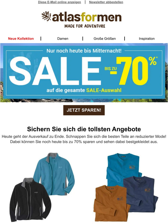 Der Sale endet heute - sparen Sie jetzt ⏰