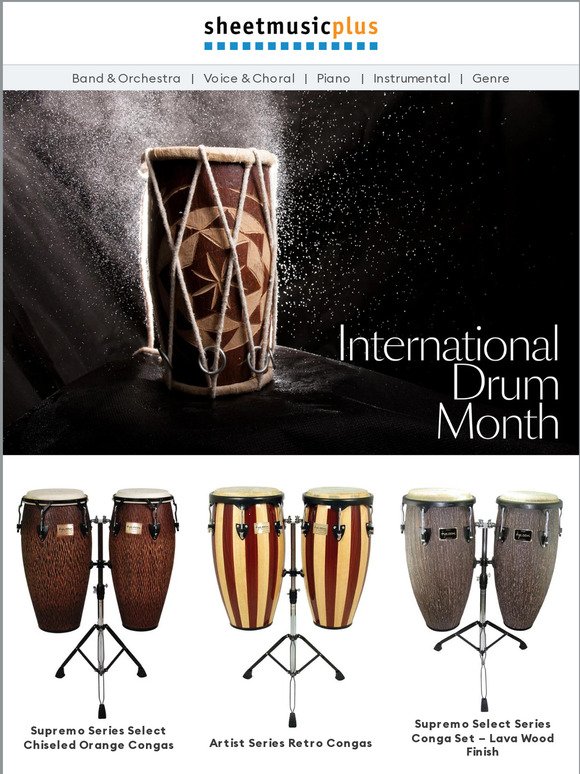 Celebrate Percussion Month AND Buy An Instrument Day