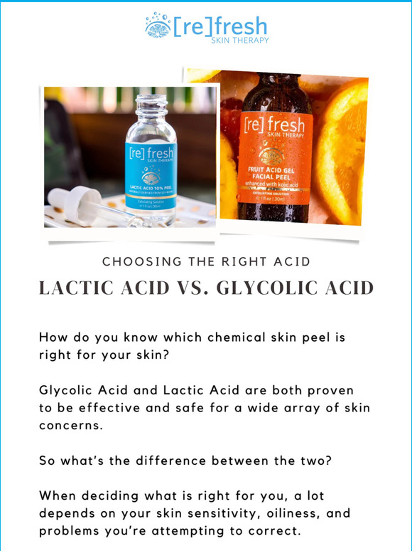 Which chemical peel is right for you?