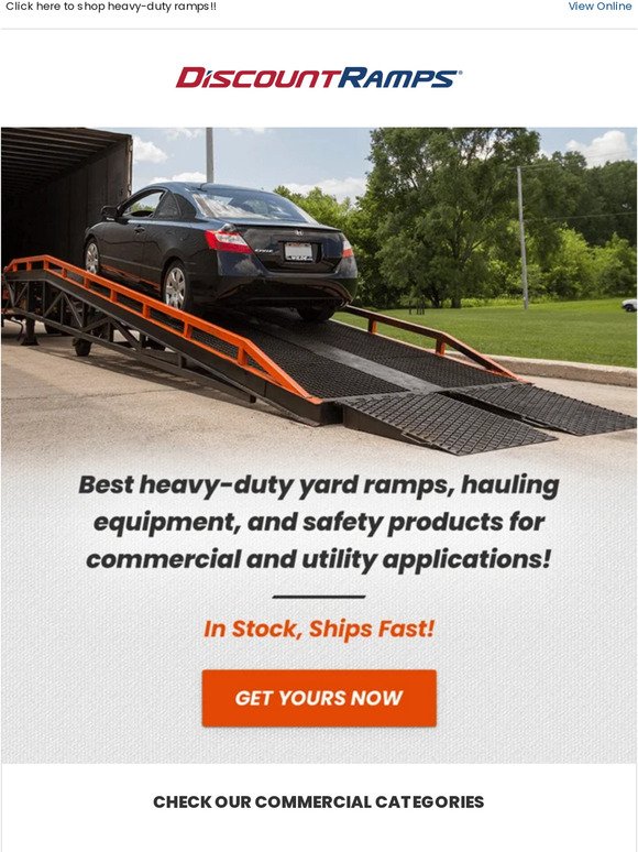 💢Must have heavy-duty ramps! 💢