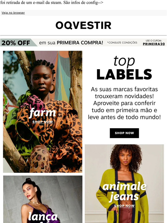 Suas marcas favoritas trouxeram novidades!